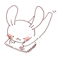 [LINEスタンプ] らくがき うさぎの日常