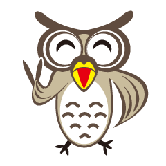 [LINEスタンプ] 僕はフクロウのミッチー