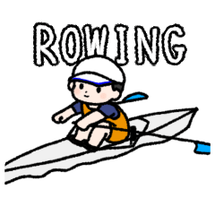 [LINEスタンプ] 小さなボート部員