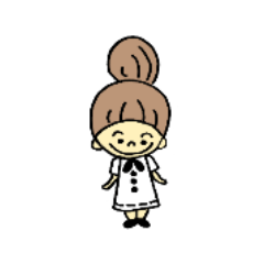 [LINEスタンプ] お団子ちゃんの喜怒哀楽。