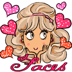 [LINEスタンプ] お洒落女子友 Funny faces♡