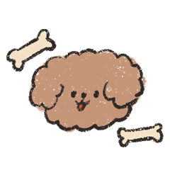 [LINEスタンプ] 素直に生きている犬のスタンプ