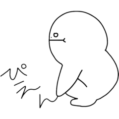 [LINEスタンプ] 真顔ウパちゃん