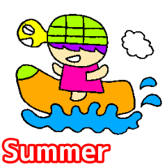 [LINEスタンプ] かめっと☆夏バージョン