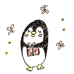 [LINEスタンプ] 手書きのペンちゃん日常