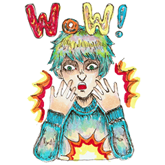 [LINEスタンプ] WOW！-vol.01-の画像（メイン）