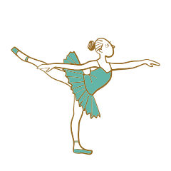 [LINEスタンプ] バレリーナのぽーず