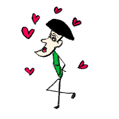 [LINEスタンプ] シュールな男のなにげない日常