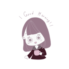 [LINEスタンプ] くすみガール達の万能スタンプ