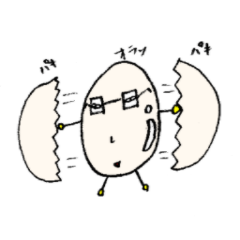 [LINEスタンプ] エッグ大佐