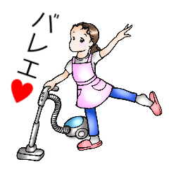 [LINEスタンプ] じゅんぴのバレエ 大人初心者とストレッチ