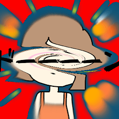 [LINEスタンプ] 鼻の高いおんなのこたちのスタンプ