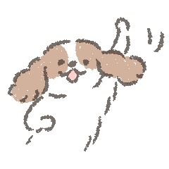 [LINEスタンプ] キャバリア ゆるリアクション