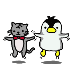 [LINEスタンプ] ミーちゃんとギンちゃん