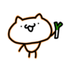 [LINEスタンプ] ねぎ猫