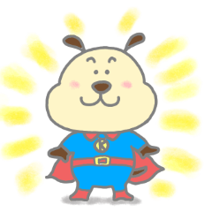 [LINEスタンプ] スーパーヒーローわんたん kentan