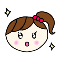[LINEスタンプ] ももちゃんかおスタンプ