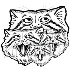 [LINEスタンプ] 世界最古の猫マヌルネコ