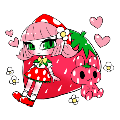 [LINEスタンプ] ストロベリーちゃんのスタンプ