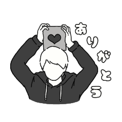 [LINEスタンプ] さらストくん(モノクロ)