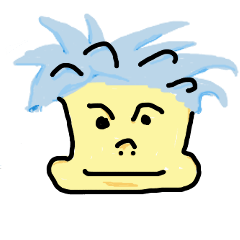 [LINEスタンプ] 青い髪の男の子