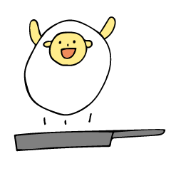 [LINEスタンプ] 目玉焼きひつじ
