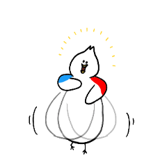 [LINEスタンプ] フランスのちび鳥