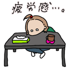 [LINEスタンプ] 可愛いDQ女の子の日常