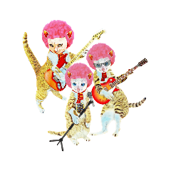 [LINEスタンプ] Happy Rock cat 4