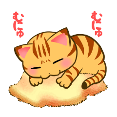 [LINEスタンプ] 茶トラ子猫 おもしろ表情スタンプ