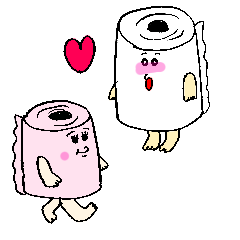 [LINEスタンプ] 紙夫と巻子