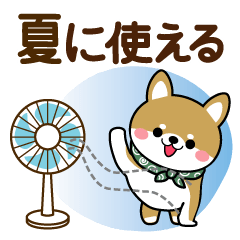 [LINEスタンプ] 豆柴の夏に使えるスタンプ【柴犬】の画像（メイン）