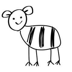[LINEスタンプ] めっちゃ使えるシュールなゼブラ
