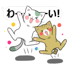 [LINEスタンプ] 毎日使える にゃんにゃんズ♪