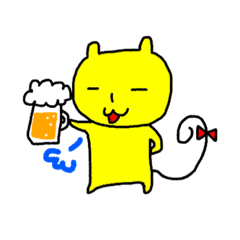[LINEスタンプ] きいろいねこ2