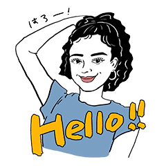 [LINEスタンプ] バイリンガルガールズ