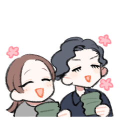 [LINEスタンプ] ひぃちゃんぴーちゃん