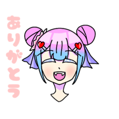 [LINEスタンプ] パステルカラー女子