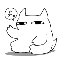 [LINEスタンプ] 白悪魔