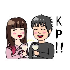 [LINEスタンプ] 力ビさんともっちゃんのためのスタンプ！！