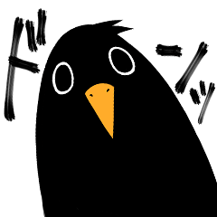 [LINEスタンプ] 圧力がある辛辣な鳥