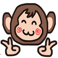 [LINEスタンプ] サルの「もん太」