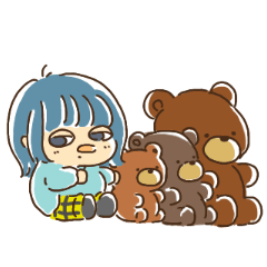 [LINEスタンプ] ハヌハヌちゃん