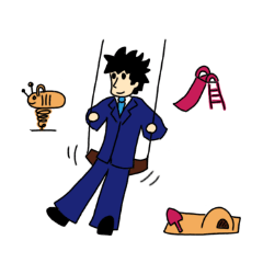 [LINEスタンプ] サラリーマンたす君のブレイクタイム