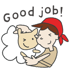 [LINEスタンプ] 羊飼いとひつじたち