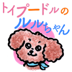 [LINEスタンプ] トイプードル ルルちゃん  イラスト