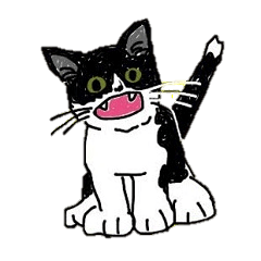 [LINEスタンプ] はちわれ子猫くんの日常