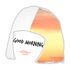 [LINEスタンプ] 空色のおかっぱガールちゃん