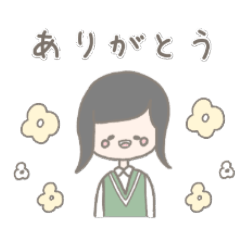 [LINEスタンプ] ゆるかわいい女の子の会話スタンプ