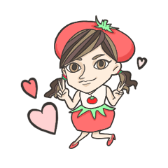 [LINEスタンプ] 野菜シスターズ